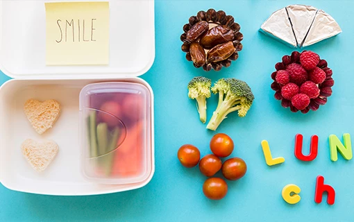 lunch box with food