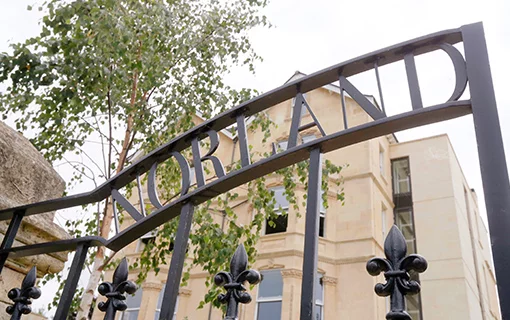 Norland college cast iron gates