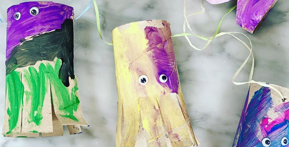 a toilet roll used for arts and crafts