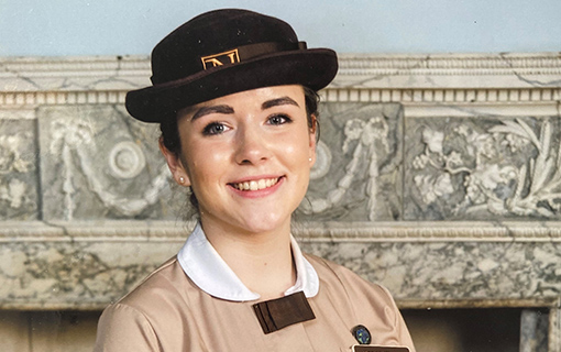 a female student smiling