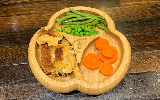 a child's plate of food