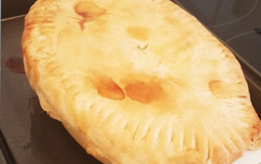 a homemade pie
