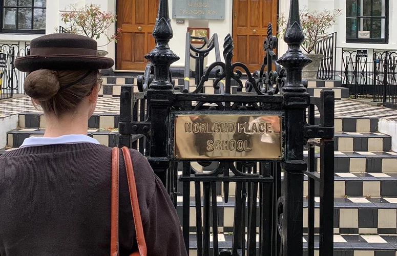 A female student in London
