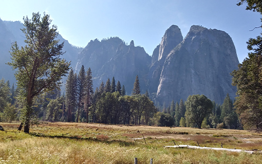 a mountainous landscape