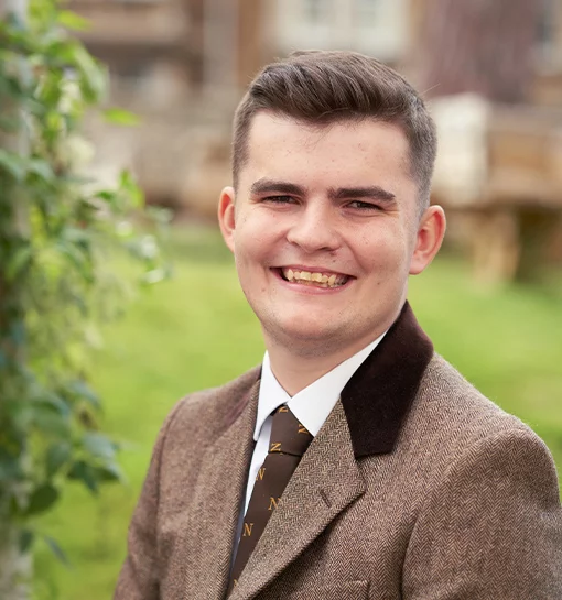 a male smiling