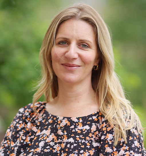 Kate Gingles, Early Years Lecturer at Norland, smiling outside