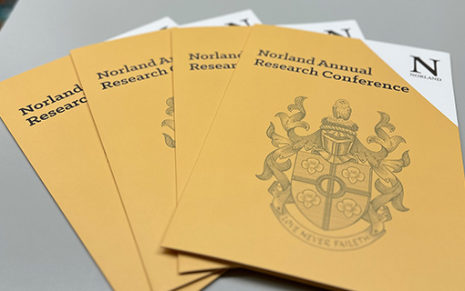 A set of folders from the Norland Annual Research Conference