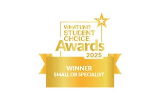 Winner of the Small or Specialist Whatuni Student Choice Award logo