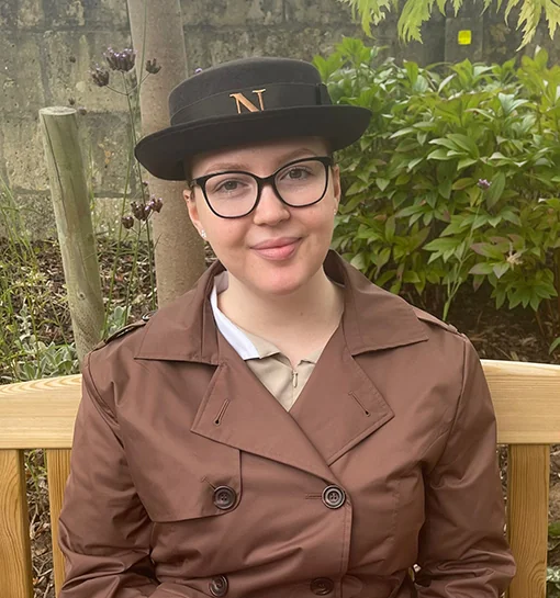 Student picture in uniform and hat