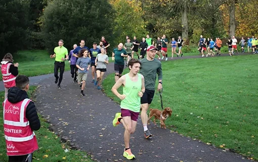 Norland student running in park run race