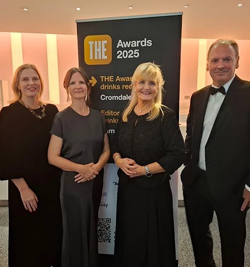 Senior Leadership Team pose at Times Higher Education Awards