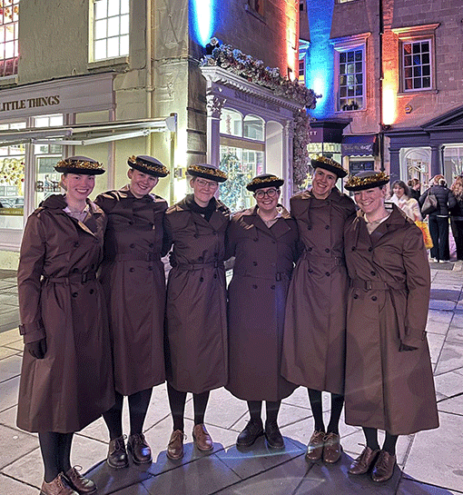 Norland students in uniform at Bath carol concert