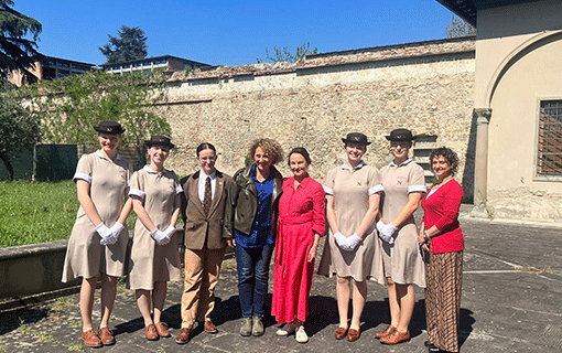 Norland students and academics in Pistoia Italy