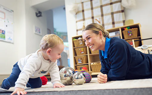 Norland University student with child